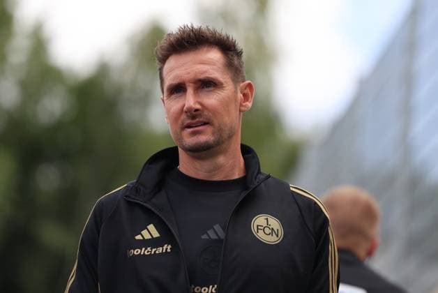 02 08 2025, Football, Men, 2 Bundesliga, Season 2025 2026, SV 07 Elversberg 1 FC Nürnberg, Coach Miroslav Klose 1 FC Nürnberg Elversberg Ursapharm Arena an der Kaiserlinde Saarland Germany DEU Copyright: xSebastianxBachx