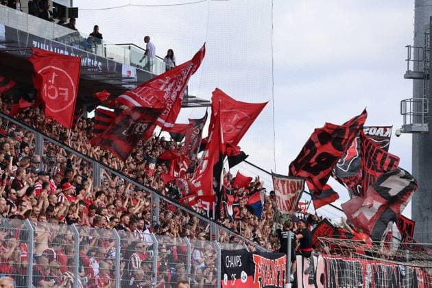 02 08 2025, Football, Men, 2 Bundesliga, Season 2025 2026, SV 07 Elversberg 1 FC Nürnberg, The Fans 1 FC Nürnberg Elversberg Ursapharm Arena an der Kaiserlinde Saarland Germany DEU Copyright: xSebastianxBachx