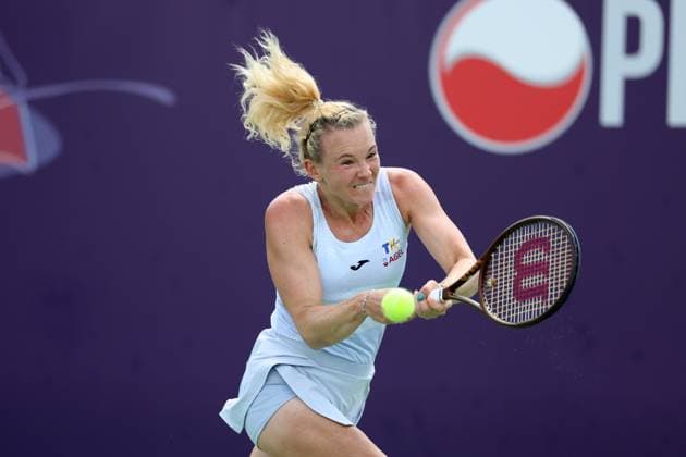WARSZAWA 02.08.2025 TURNIEJ WTA, Tennis Damen 125 T-MOBILE POLISH OPEN --- TENNIS TOURNAMENT WTA 125 POLISH OPEN IN WARSAW KATERINA SINIAKOVA FOT. PIOTR KUCZA FOTOPYK NEWSPIX.PL --- newspix.pl 