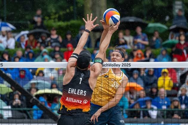 European Championship Beach Volleyball Düsseldorf, 02 08 2025 Jonatan Hellvig SWE European Championship Beach Volleyball Düsseldorf on 02 08 2025 Copyright: xBEAUTIFULxSPORTS PeterxWeberx