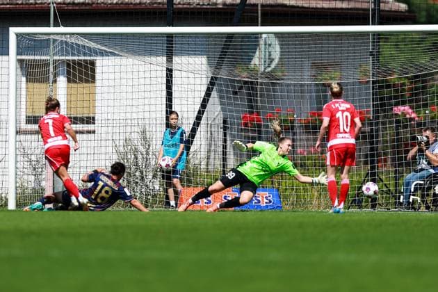 SZCZECIN 02.08.2025 MECZ TOWARZYSKI SPARING PILKA NOZNA KOBIET SEZON 2025 2026 - FRIENDLY WOMEN FOOTBALL MATCH POGON SZCZECIN - 1. FC UNION BERLIN NZ LISA HEISELER 7 ZDOBYWA BRAMKE DLA UNIONU LISA HEISELER 7 SCORES FOR UNION FOT. KRZYSZTOF CICHOMSKI NEWSPIX.PL --- newspix.pl 