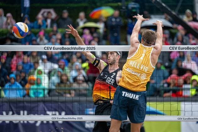 European Championship Beach Volleyball Düsseldorf, 02 08 2025 Clemens Wickler GER European Championship Beach Volleyball Düsseldorf on 02 08 2025 Copyright: xBEAUTIFULxSPORTS PeterxWeberx