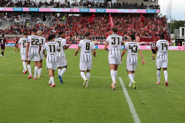 02 08 2025, Soccer, Men, 2 Bundesliga, Season 2025 2026, SV 07 Elversberg 1 FC Nürnberg, Goal celebration to 1 0, Goalscorer Maximilian Rohr SV 07 Elversberg Elversberg Ursapharm Arena an der Kaiserlinde Saarland Germany DEU Copyright: xSebastianxBachx