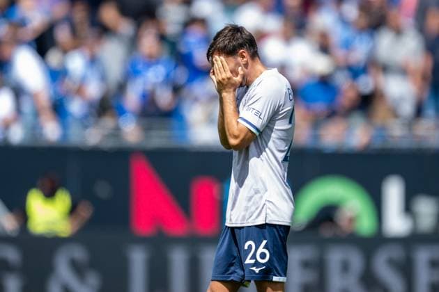 Rösch Romario VfL Bochum, 26 is disappointed about the defeat, GER, SV Darmstadt 98 vs VfL Bochum, Football, 2 Bundesliga, 1 Matchday, Season 2025 2026, 02 08 2025 DFL REGULATIONS PROHIBIT ANY USE OF PHOTOGRAPHS AS IMAGE SEQUENCES AND OR QUASI VIDEO GER, SV Darmstadt 98 vs VfL Bochum, Football, 2 Bundesliga, 1 Matchday, Season 2025 2026, 02 08 2025 Darmstadt Copyright: xEibner-Pressefoto FlorianxWiegandx EP_FWD