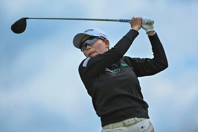 2nd August 2025; Royal Porthcawl Golf Club, Porthcawl, Wales; AIG Womens Open Golf, Round 3; Miami Katsu on the 3rd tee  AledxHopkins