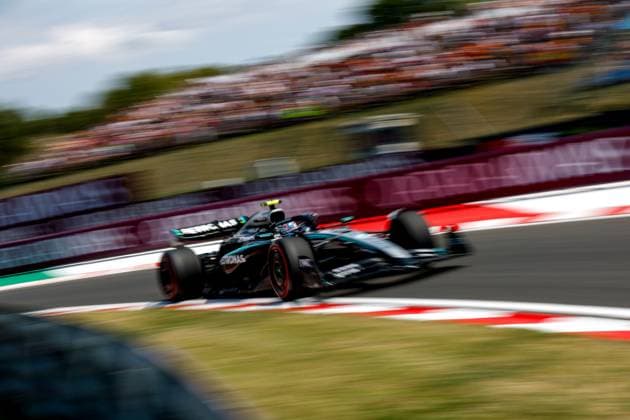 12 Andrea Kimi Antonelli ITA, Mercedes AMG Petronas F1 Team , F1 Grand Prix of Hungary at Hungaroring on August 2, 2025 in Budapest, Hungary Photo by HOCH ZWEI Budapest Hungary