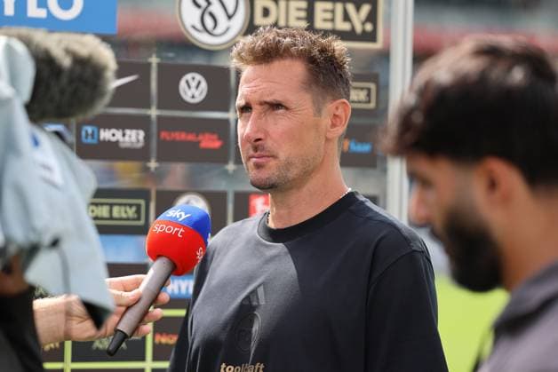 02 08 2025, Football, Men, 2 Bundesliga, Season 2025 2026, SV 07 Elversberg 1 FC Nürnberg, Coach Miroslav Klose 1 FC Nürnberg Elversberg Ursapharm Arena an der Kaiserlinde Saarland Germany DEU Copyright: xSebastianxBachx