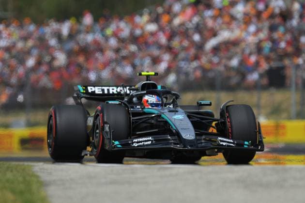 12 Andrea Kimi Antonelli (ITA) Mercedes F1 Team during FP1 of the the FORMULA 1 LENOVO HUNGARIAN GP 1-3 august 2025 during Lenovo Hungarian Grand Prix 2025, Formula 1 Championship in Hungary, Hungary, August 02 2025  Copyright: xGiancarloxCattagni IPAxSportx xipa-agency.netx xx IPA_61531507 IPA_Agency_IPA61531507