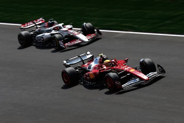 44 Lewis Hamilton GBR, Scuderia Ferrari HP , 31 Esteban Ocon FRA, MoneyGram Haas F1 Team , F1 Grand Prix of Hungary at Hungaroring on August 2, 2025 in Budapest, Hungary Photo by HOCH ZWEI Budapest Hungary