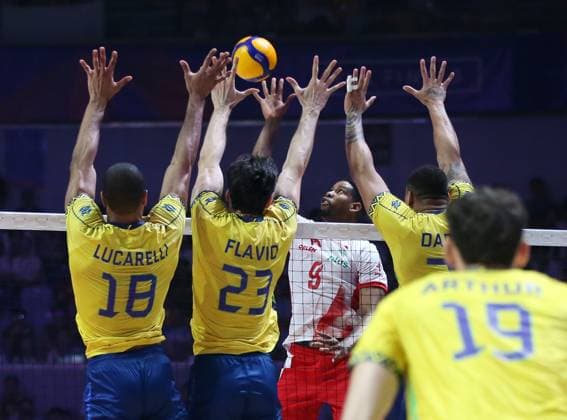 Volleyball, Nations League, Poland - Brazil