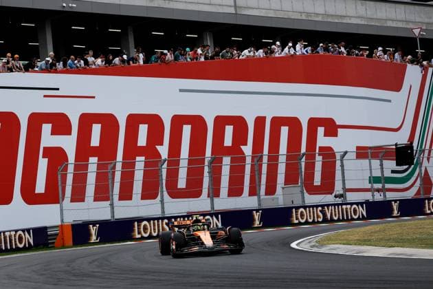 4 Lando Norris GBR, McLaren F1 Team , F1 Grand Prix of Hungary at Hungaroring on August 2, 2025 in Budapest, Hungary Photo by HOCH ZWEI Budapest Hungary
