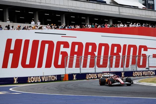 16 Charles Leclerc MCO, Scuderia Ferrari HP , F1 Grand Prix of Hungary at Hungaroring on August 2, 2025 in Budapest, Hungary Photo by HOCH ZWEI Budapest Hungary