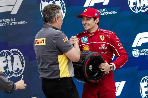 Mario Isola ITA, Pirelli Motorsport , 16 Charles Leclerc MCO, Scuderia Ferrari HP , F1 Grand Prix of Hungary at Hungaroring on August 2, 2025 in Budapest, Hungary Photo by HOCH ZWEI Budapest Hungary