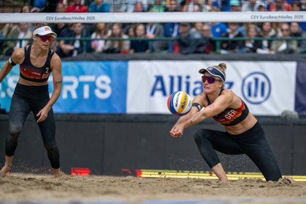 European Championship Beach Volleyball Düsseldorf, 02 08 2025 Svenja Mueller GER European Championship Beach Volleyball Düsseldorf on 02 08 2025 Copyright: xBEAUTIFULxSPORTS PeterxWeberx