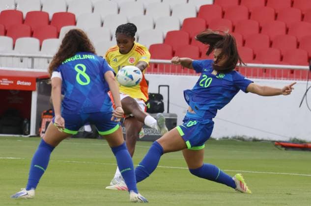 FEMALE AMERICA CUP FINAL COLOMBIA VS BRAZIL August 02, 2025 Final match of the Womens America Cup between Colombia VS Brazil at the Rodrigo Paz stadium QUITO PICHINCHA ECUADOR Copyright: xHENRYxLAPOx