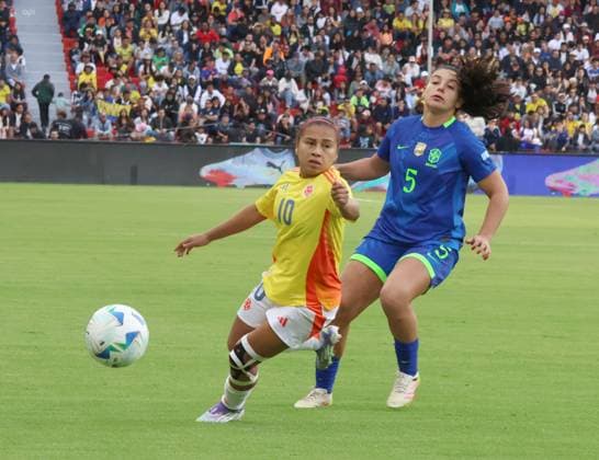FEMALE AMERICA CUP FINAL COLOMBIA VS BRAZIL August 02, 2025 Final match of the Womens America Cup between Colombia VS Brazil at the Rodrigo Paz stadium QUITO PICHINCHA ECUADOR Copyright: xHENRYxLAPOx