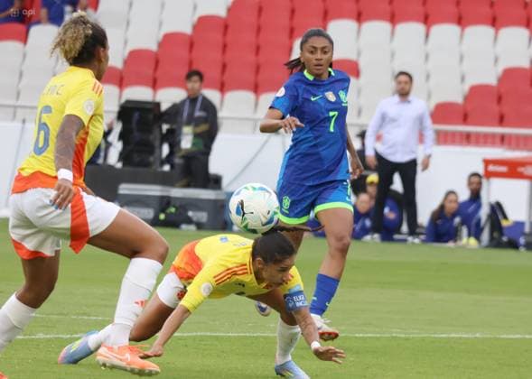FEMALE AMERICA CUP FINAL COLOMBIA VS BRAZIL August 02, 2025 Final match of the Womens America Cup between Colombia VS Brazil at the Rodrigo Paz stadium QUITO PICHINCHA ECUADOR Copyright: xHENRYxLAPOx