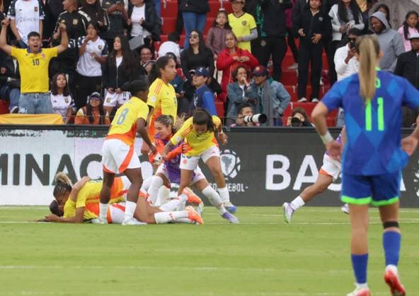 FEMALE AMERICA CUP FINAL COLOMBIA VS BRAZIL August 02, 2025 Final match of the Womens America Cup between Colombia VS Brazil at the Rodrigo Paz stadium QUITO PICHINCHA ECUADOR Copyright: xHENRYxLAPOx