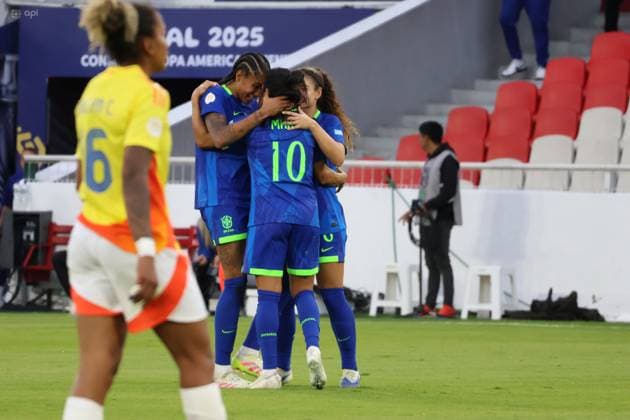 FEMENINA AMERICA CUP FINAL COLOMBIA VS BRAZIL August 02, 2025 Final match of the Womens America Cup between Colombia VS Brazil at the Rodrigo Paz stadium QUITO PICHINCHA ECUADOR Copyright: xHENRYxLAPOx