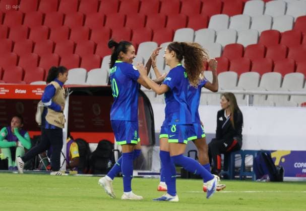 FEMALE AMERICA CUP FINAL COLOMBIA VS BRAZIL August 02, 2025 Final match of the Womens America Cup between Colombia VS Brazil at the Rodrigo Paz stadium QUITO PICHINCHA ECUADOR Copyright: xHENRYxLAPOx