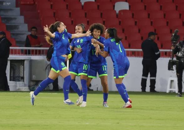 FEMALE AMERICA CUP FINAL COLOMBIA VS BRAZIL August 02, 2025 Final match of the Womens America Cup between Colombia VS Brazil at the Rodrigo Paz stadium QUITO PICHINCHA ECUADOR Copyright: xHENRYxLAPOx