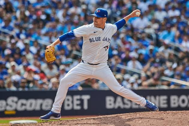 August 2, 2025, Toronto, On, Canada: Toronto Blue Jays pitcher Brendon Little (54) throws against the Kansas City Royals during seventh inning MLB, Baseball Herren, USA baseball action in Toronto, on Saturday, Aug. 2, 2025. Canada News - August 2, 2025 - ZUMAc35_ 20250802_zaf_c35_127 Copyright: xSammyxKoganx
