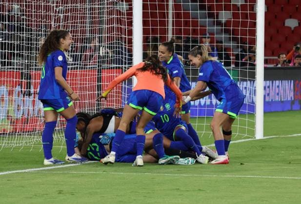 FEMALE AMERICA CUP FINAL COLOMBIA VS BRAZIL August 02, 2025 Final match of the Womens America Cup between Colombia VS Brazil at the Rodrigo Paz stadium QUITO PICHINCHA ECUADOR Copyright: xHENRYxLAPOx
