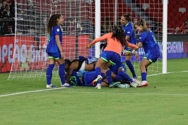 FEMALE AMERICA CUP FINAL COLOMBIA VS BRAZIL August 02, 2025 Final match of the Womens America Cup between Colombia VS Brazil at the Rodrigo Paz stadium QUITO PICHINCHA ECUADOR Copyright: xHENRYxLAPOx