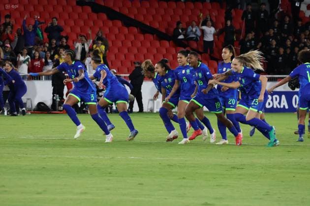 FEMALE AMERICA CUP FINAL COLOMBIA VS BRAZIL August 02, 2025 Final match of the Womens America Cup between Colombia VS Brazil at the Rodrigo Paz stadium QUITO PICHINCHA ECUADOR Copyright: xHENRYxLAPOx