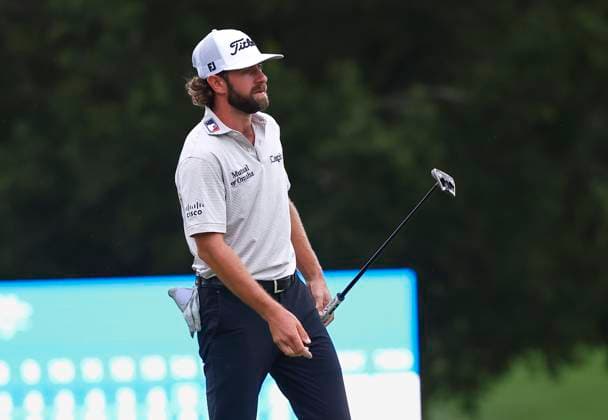 August 2, 2025: Cameron Young on the 18th hole leads the Wyndham Championship 20 under par. Third round, 2025 Wyndham Championship, Sedgefield Country Club in Greensboro, North Carolina. CSM Greensboro United States of America - ZUMAc04_ 20250802_zma_c04_089 Copyright: xDavidxBeachx
