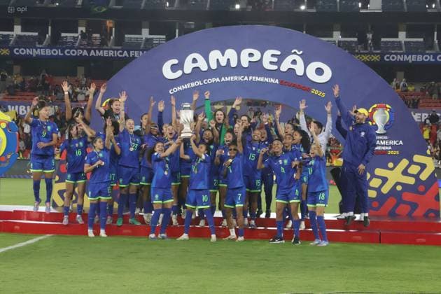 FEMALE AMERICA CUP FINAL COLOMBIA VS BRAZIL August 02, 2025 Final match of the Womens America Cup between Colombia VS Brazil at the Rodrigo Paz stadium QUITO PICHINCHA ECUADOR Copyright: xHENRYxLAPOx