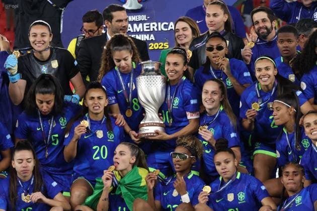 FEMALE AMERICA CUP FINAL COLOMBIA VS BRAZIL August 02, 2025 Final match of the Womens America Cup between Colombia VS Brazil at the Rodrigo Paz stadium QUITO PICHINCHA ECUADOR Copyright: xHENRYxLAPOx