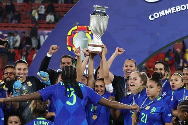 FEMALE AMERICA CUP FINAL COLOMBIA VS BRAZIL August 02, 2025 Final match of the Womens America Cup between Colombia VS Brazil at the Rodrigo Paz stadium QUITO PICHINCHA ECUADOR Copyright: xHENRYxLAPOx