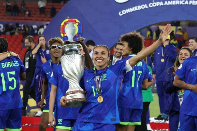 FEMALE AMERICA CUP FINAL COLOMBIA VS BRAZIL August 02, 2025 Final match of the Womens America Cup between Colombia VS Brazil at the Rodrigo Paz stadium QUITO PICHINCHA ECUADOR Copyright: xHENRYxLAPOx