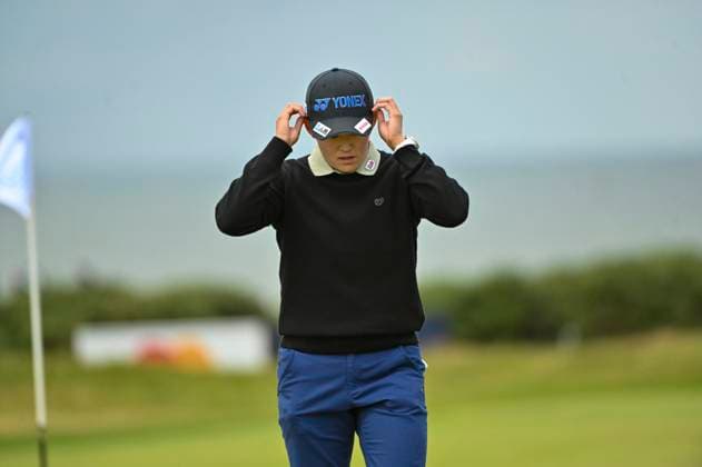 1st August 2025; Royal Porthcawl Golf Club, Porthcawl, Wales; AIG Womens Open Golf, Round 2; Akie Iwai  AledxHopkins