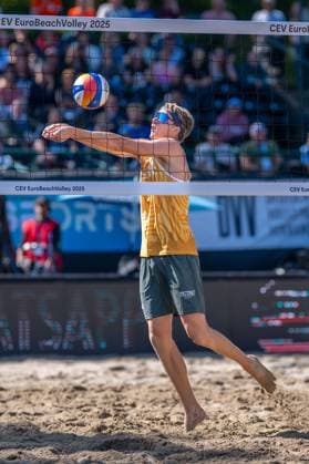 European Championship Beach Volleyball Düsseldorf, 03 08 2025 David Ahman SWE European Championship Beach Volleyball Düsseldorf on 03 08 2025 Copyright: xBEAUTIFULxSPORTS PeterxWeberx