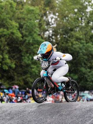 2025 UCI BMX Racing World Championships Picture by Alex Whitehead SWpix.com - 03 08 2025 - Cycling - 2025 UCI BMX Racing World Championships - Copenhagen, Denmark - Women Junior Quarter-finals - Freia Challis (Great Britain) Copyright: x xSWpix.comx(t axPhotographyxHubxLtd)xAlexxWhitehead SWpix.comx SWP-3030-0312