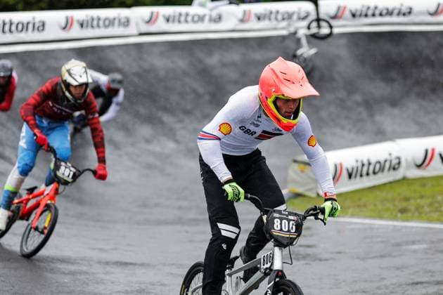 2025 UCI BMX Racing World Championships Picture by Alex Whitehead SWpix.com - 03 08 2025 - Cycling - 2025 UCI BMX Racing World Championships - Copenhagen, Denmark - Men Junior Quarter-finals - Ben Cornish (Great Britain) Copyright: x xSWpix.comx(t axPhotographyxHubxLtd)xAlexxWhitehead SWpix.comx SWP-3030-0323