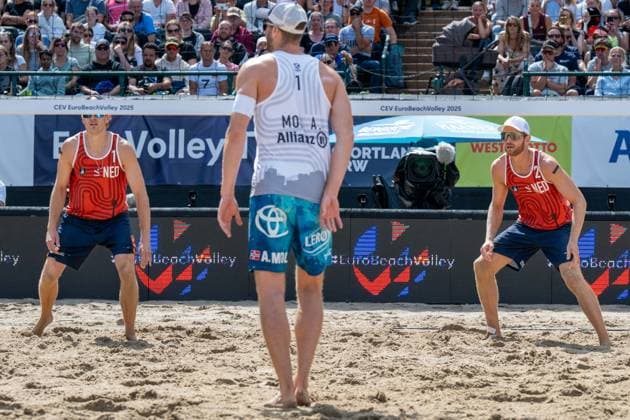 European Championship Beach Volleyball Düsseldorf, 03 08 2025 European Championship Beach Volleyball Düsseldorf on 03 08 2025 Copyright: xBEAUTIFULxSPORTS PeterxWeberx