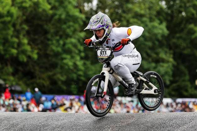 2025 UCI BMX Racing World Championships Picture by Alex Whitehead SWpix.com - 03 08 2025 - Cycling - 2025 UCI BMX Racing World Championships - Copenhagen, Denmark - Women Elite Quarter-finals - Beth Shriever (Great Britain) Copyright: x xSWpix.comx(t axPhotographyxHubxLtd)xAlexxWhitehead SWpix.comx SWP-3030-0339