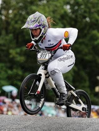 2025 UCI BMX Racing World Championships Picture by Alex Whitehead SWpix.com - 03 08 2025 - Cycling - 2025 UCI BMX Racing World Championships - Copenhagen, Denmark - Women Elite Quarter-finals - Beth Shriever (Great Britain) Copyright: x xSWpix.comx(t axPhotographyxHubxLtd)xAlexxWhitehead SWpix.comx SWP-3030-0340
