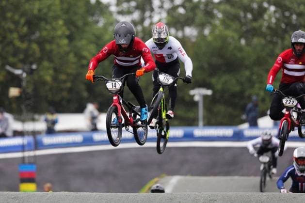 2025 UCI BMX Racing World Championships Picture by Alex Whitehead SWpix.com - 03 08 2025 - Cycling - 2025 UCI BMX Racing World Championships - Copenhagen, Denmark - Men Elite Quarter-finals - Magnus Dyhre (Denmark) Copyright: x xSWpix.comx(t axPhotographyxHubxLtd)xAlexxWhitehead SWpix.comx SWP-3030-0352