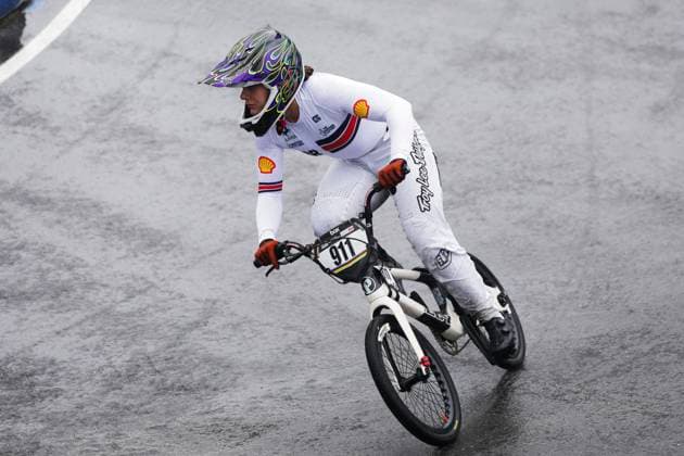 2025 UCI BMX Racing World Championships Picture by Alex Whitehead SWpix.com - 03 08 2025 - Cycling - 2025 UCI BMX Racing World Championships - Copenhagen, Denmark - Women Elite Semi-finals - Beth Shriever (Great Britain) Copyright: x xSWpix.comx(t axPhotographyxHubxLtd)xAlexxWhitehead SWpix.comx SWP-3030-0377