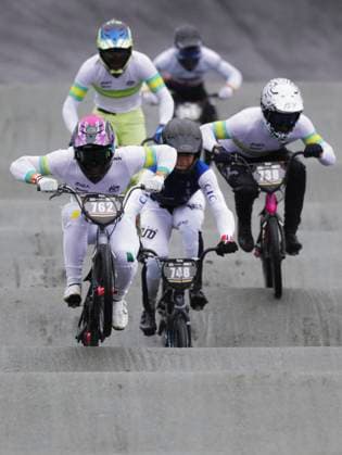 2025 UCI BMX Racing World Championships Picture by Alex Whitehead SWpix.com - 03 08 2025 - Cycling - 2025 UCI BMX Racing World Championships - Copenhagen, Denmark - Men Under-23 Semi-finals - Joshua Jolly (Australia) Copyright: x xSWpix.comx(t axPhotographyxHubxLtd)xAlexxWhitehead SWpix.comx SWP-3030-0381