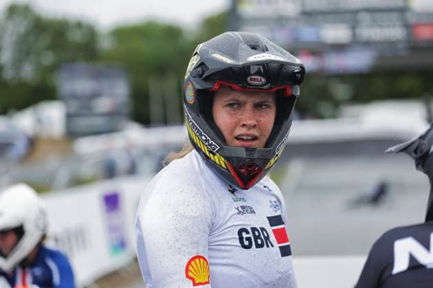 2025 UCI BMX Racing World Championships Picture by Alex Whitehead SWpix.com - 03 08 2025 - Cycling - 2025 UCI BMX Racing World Championships - Copenhagen, Denmark - Women Junior Final - Elsa Rendall Todd (Great Britain) after finishing second Copyright: x xSWpix.comx(t axPhotographyxHubxLtd)xAlexxWhitehead SWpix.comx SWP-3030-0389