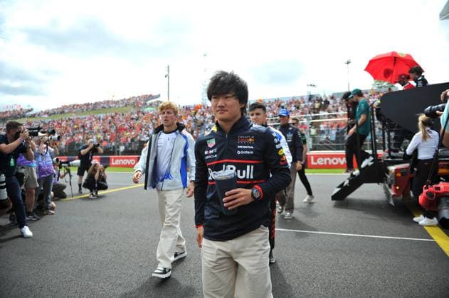 August 3, 2025, Budapest, Budapest, Hungary: Yuki Tsunoda, driver for Red Bull Racing during the drivers parade before the Formula One Hungarian Grand Prix, held at the Hungaroring Budapest Hungary - ZUMAs291 20250803_zip_s291_001 Copyright: xBalintxSzentgallayx