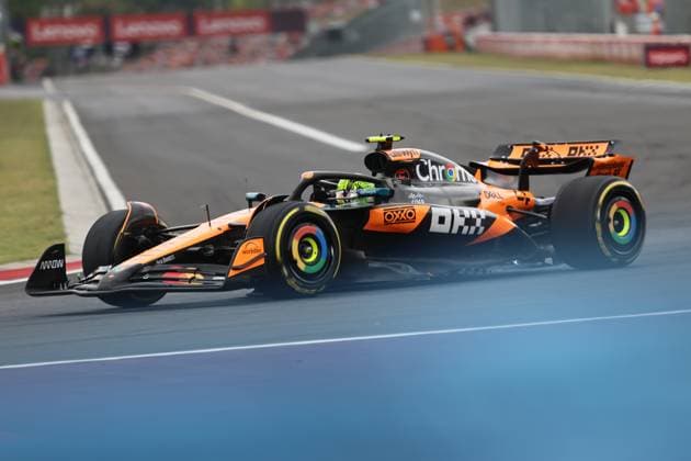 Formula 1 Hungary Grand Prix BUDAPEST, HUNGARY - AUGUST 3: Lando Norris of McLaren competes during Formula 1 Hungarian Grand Prix at Hungaroring in Budapest, Hungary on August 3, 2025. Arpad Kurucz Anadolu Budapest Hungary. Editorial use only. Please get in touch for any other usage.  Copyright: x2025xAnadoluxArpadxKuruczx
