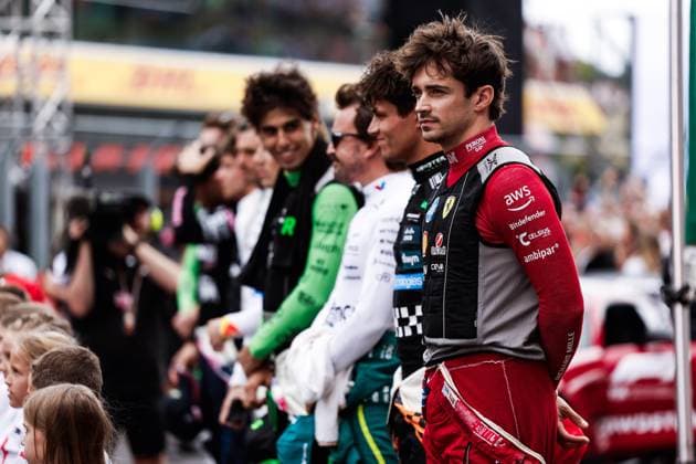 F1 - HUNGARIAN GRAND PRIX 2025 LECLERC Charles (mco), Scuderia Ferrari SF-25, portrait during the 2025 Formula 1 Lenovo Hungarian Grand Prix, 14th round of the 2025 FIA Formula One World Championship, WM, Weltmeisterschaft from August 1 to 3, 2025 on the Hungaroring, in Mogyorod, Hungary - MogyorodHungary  Copyright: xJulienxDelfossex