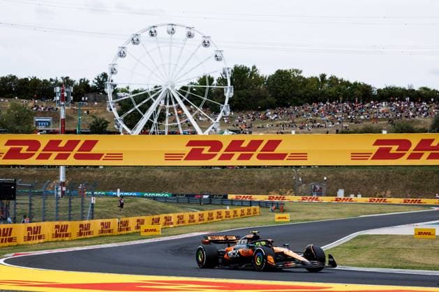 F1 - HUNGARIAN GRAND PRIX 2025 04 NORRIS Lando (gbr), McLaren F1 Team MCL39, action during the 2025 Formula 1 Lenovo Hungarian Grand Prix, 14th round of the 2025 FIA Formula One World Championship, WM, Weltmeisterschaft from August 1 to 3, 2025 on the Hungaroring, in Mogyorod, Hungary - MogyorodHungary  Copyright: xJulienxDelfossex
