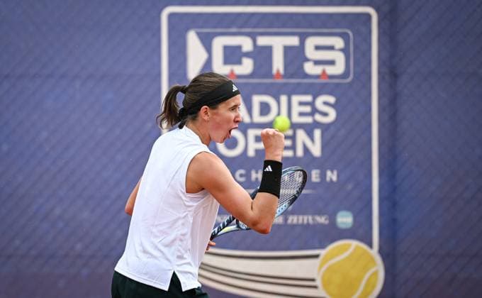 Tennis ITF Tour Ladies Open Hechingen 2025 03 08 2025 Final Winner, Cheering, Nikola Bartunkova CZE